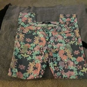 Floral skinnies